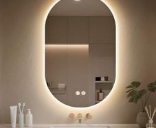 Bathroom Mirror with LED Lights 500x800mm, Anti-Fog, 3 Colors Dimmable, Backlit Light, Lighted Bathroom Vanity Mirror for Wall, Shatterproof Tempered Glass, Memory Function