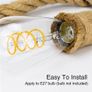 New Vintage E27 Jute rope lamp holder ceiling light 1 metre and 2 metre Image 3