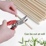 Brand New SOSMAR 40 pieces wooden sticks for crafts, bamboo sticks round @ 8 mm x 30 cm long Image 4