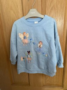 NEXT girls Blue fairy jumper aged 2-3 years