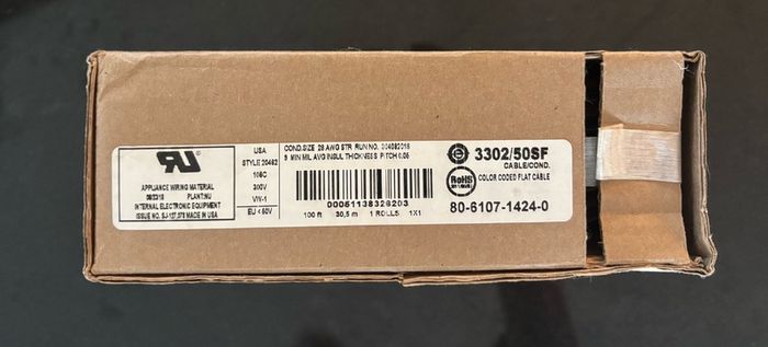 IDC flat 50 core conductor cable