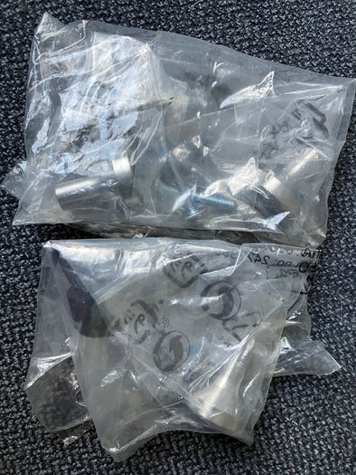 3 x Knob, stainless steel, 21 mm IKEA BAGGANAS brand new
