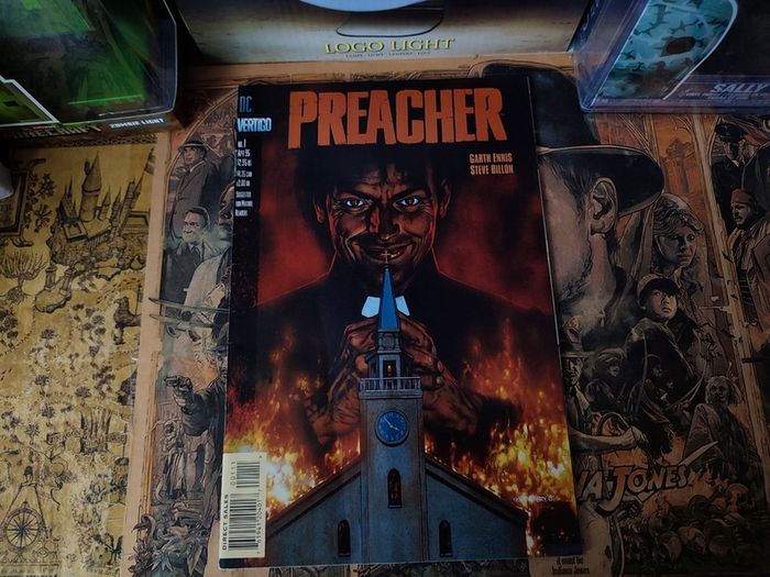 Preacher ! First Issue ! 1st Appearance of Preacher ! HOT COPY ! 1995 ! by Vertigo (DC Comics) !