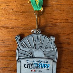 The Sun Herald City 2 Surf Finishes Medal