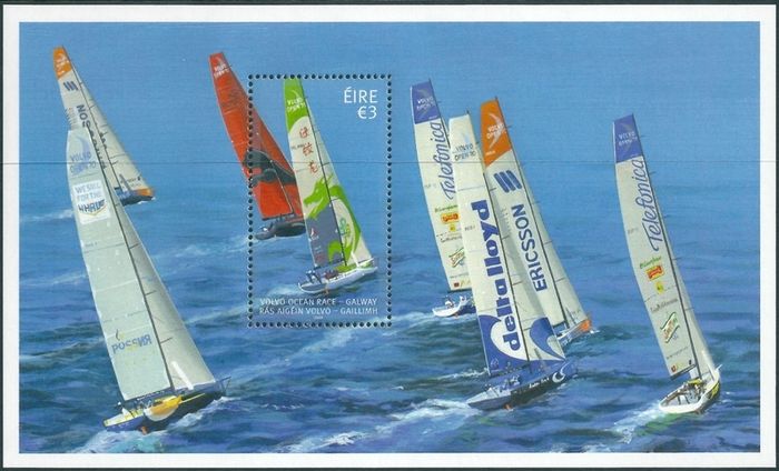2009 Ireland Volvo Ocean Race Commemorative Stamp Miniature Sheet Mint Never Hinged (MNH)