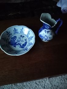 Chinese style hand Wash bowl and jug