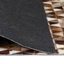 Rug Genuine Leather Patchwork 160x230 cm Triangle Brown/White Image 4