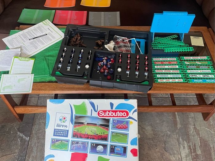 Subbuteo Euro 96 Special Edition boxed set Complete Blue Scoreboard