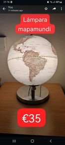 Illuminated World Globe - Desk Lamp