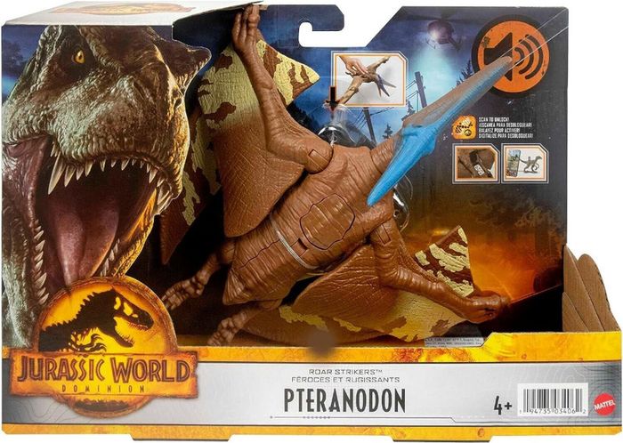 Jurassic World Dominion Roar Strikers Pteranodon - New (Damaged Box) Mattel HGP78