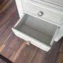 grey bedside locker Image 5
