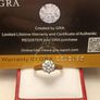 Solid Refurbished Vintage Solitaire Ring with Certified Moissanite Solitaire Image 3