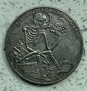 Rare 1916 Walter Eberbach Coin, Easter Rising -Torentanz ( Dance of Death) Series
