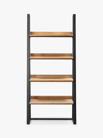 John Lewis ladder bookcase - Oak, metal, industrial style