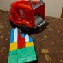 Red truck with building blocks Image 5