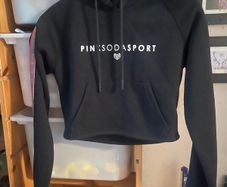 Pink Soda Sport Crop Top Hoodie