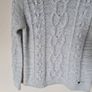 Diesel cable knit sparkle jumper Size large ptp 22" grey In excellent condition Image 6