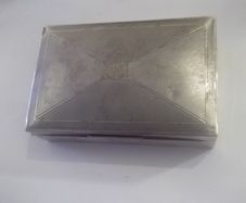 a antique sterling silver cigarette box