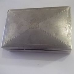 a antique sterling silver cigarette box