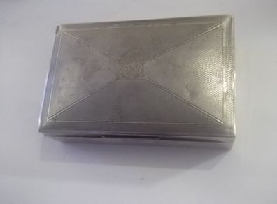 a antique sterling silver cigarette box