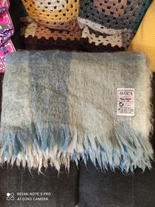 Avoca 100% mohair wool adult size blanket