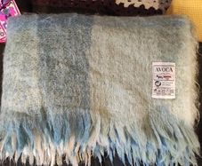Avoca 100% mohair wool adult size blanket