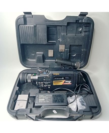Fisher Digital Camcorder Video Camera In Carry Case Vintage Rare Retro Untested