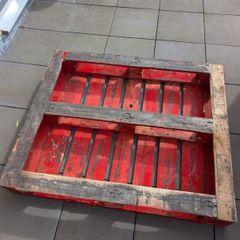 Free: Red Wooden Pallet (Great for DIY / Garden Projects)
