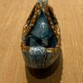Majolica Romano Pottery Italian Small Basket Boat Image 4