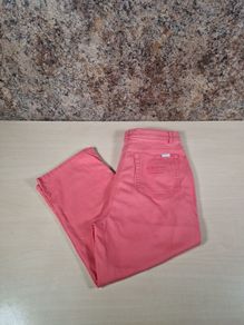 ROBELL modell CHRIS 07 jeans shorts pink denim stretchy knee length Size UK 10 W 28 L 18