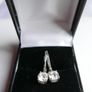 Vintage Sterling Silver 925 Cubic Zirconia Stud Earrings women's Jewelry 2,04g Image 6