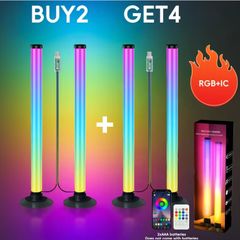 Smart RGB LED Mood Light, Includes 4 Smart RGB Light Strips, Supports RGB Night Light,