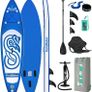 Inflatable Stand Up Paddle Board,Durable SUP for All Skill Levels, All-Inclusive Standing Paddle Surfboard, ADJ Paddle, Pump, ISUP Travel Backpack, Leash, Waterproof Bag (FREE SHIPPING) Image 2