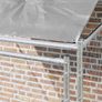 Dog Cage with Roof Silver 200 x 200 x 258 cm Steel and PE Image 3