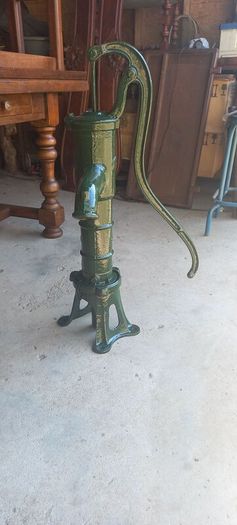 Antique  Garden water pump and Stand By Deville its a no 34 Working French Nice conditions