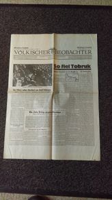 Replica Newspaper - People's Observer From June 1942 - Munich