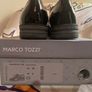 MARCO TOZZI Black Patent Derby Flats Image 5