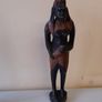 2 Vintage Wooden Handmade African Tridal Figures Image 4