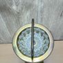 Vintage Brass Floor Standing Ashtray with Glass - Mid Century - Pedestal Image 8