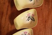 Vintage Set 3 Carltonware Hand Painted China Dishes