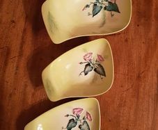 Vintage Set 3 Carltonware Hand Painted China Dishes