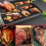 BBQ Grill Smoker With Side Shelves, Barbecue Garden Grill with Temperature Gauge, Outdoor Oil Drum Camping Barbeque Charcoal BBQ Barrel Image 5