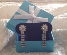 Beautiful Vintage Diamonte Earrings