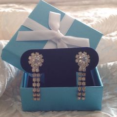 Beautiful Vintage Diamonte Earrings