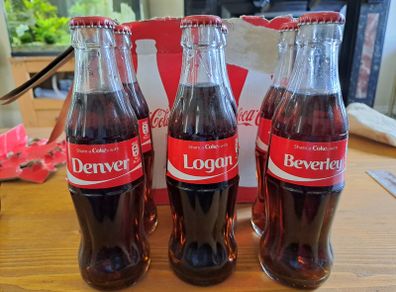 Coke bottles with names