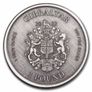 2022 Gibraltar 1 Pound 1 Oz Silver Bullion Coin Lady Justice Antique Finish ( In Capsule) Image 2