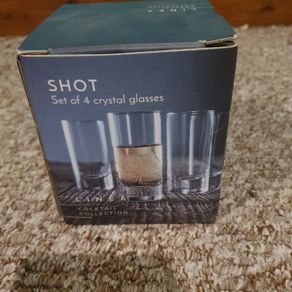 Crystal shot glasses