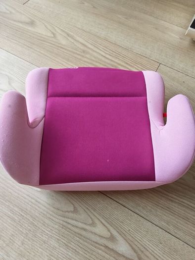 Pink car booster seat