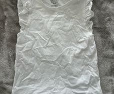 Plain white t-shirt, 122/128cm, 6-8 years
