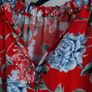 Red Floral Dress Image 5